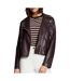 Veste perfecto bordeaux femme morgan geff-1