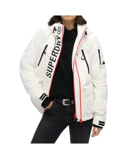 Parka blanche femme superdry ultimate windcheater