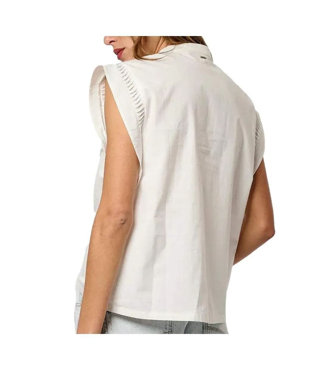 Blouse blanc femme kaporal eddah-2