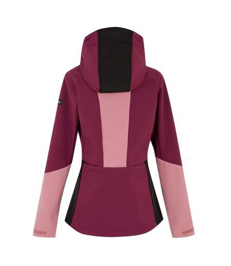 Veste Softshell Desoto Femme Rouge Sombre Vieux Rose Noir Regatta