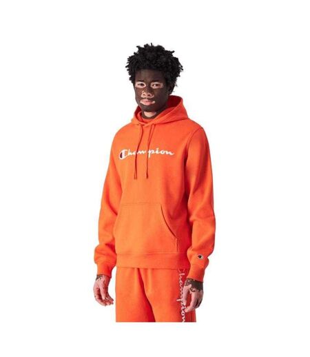 Sweat À Capuche Motif/style Logo Homme Orange Champion