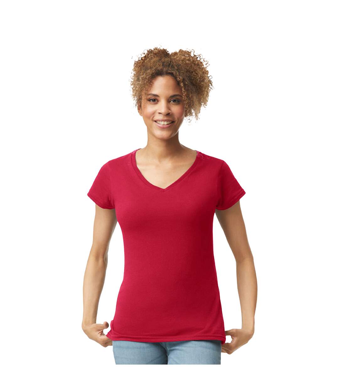T-shirt Softstyle Femme Rouge Vif Gildan-1