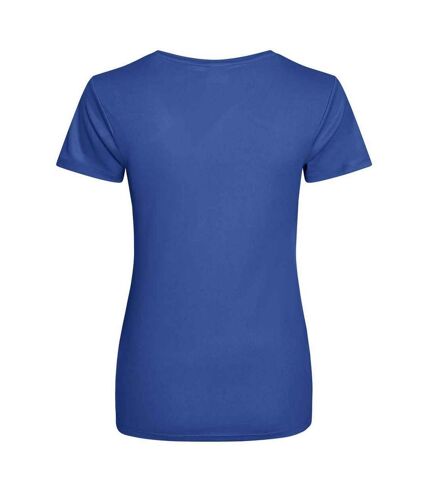 Just cool womens/ladies sports plain t-shirt royal blue AWDis