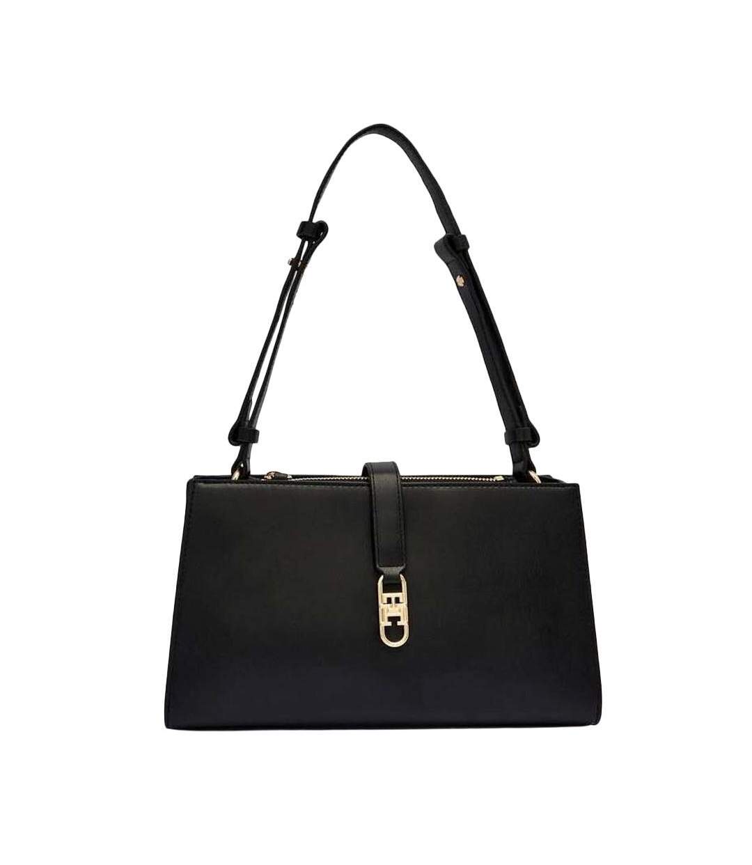 Sac à bandoulière noir femme tommy hilfiger th libre-1