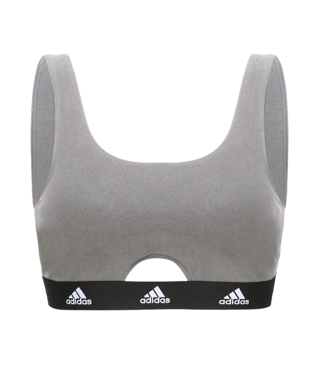 Brassière Femme Gris Chiné Adidas-1