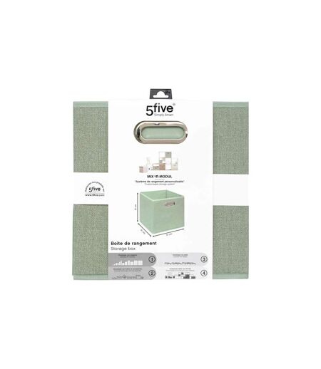 Boîte de Rangement Pliable Premium 31x31cm Vert Sauge