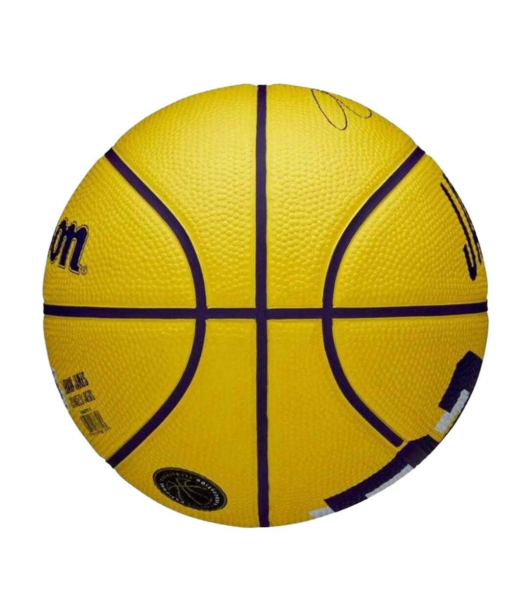 Ballon De Basket Motif/style Nba Lebron James Taille 3 Jaune Wilson-2