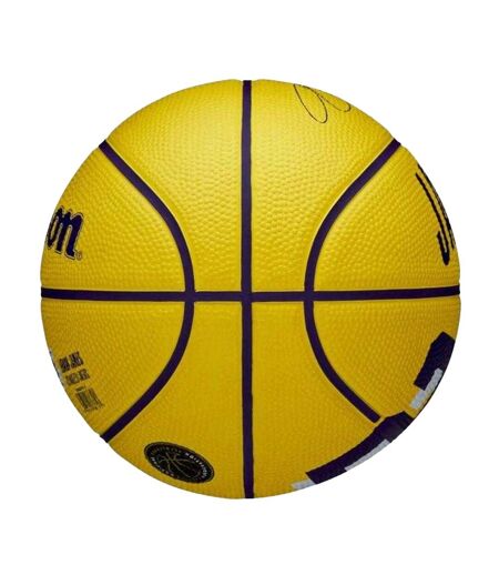 Ballon De Basket Motif/style Nba Lebron James Taille 3 Jaune Wilson