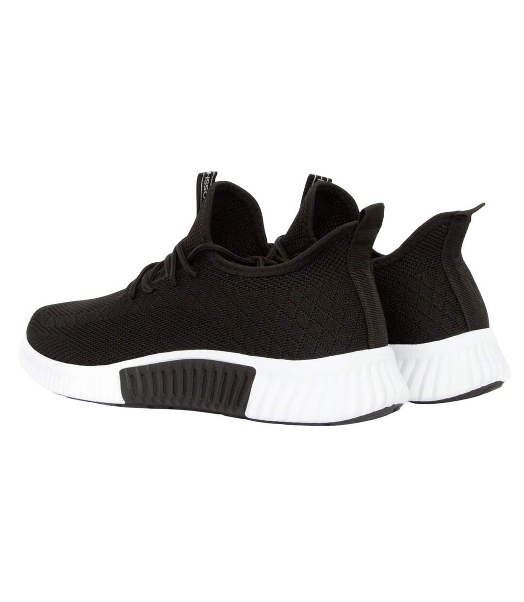 Baskets Rideout Homme Noir Blanc Crosshatch-2