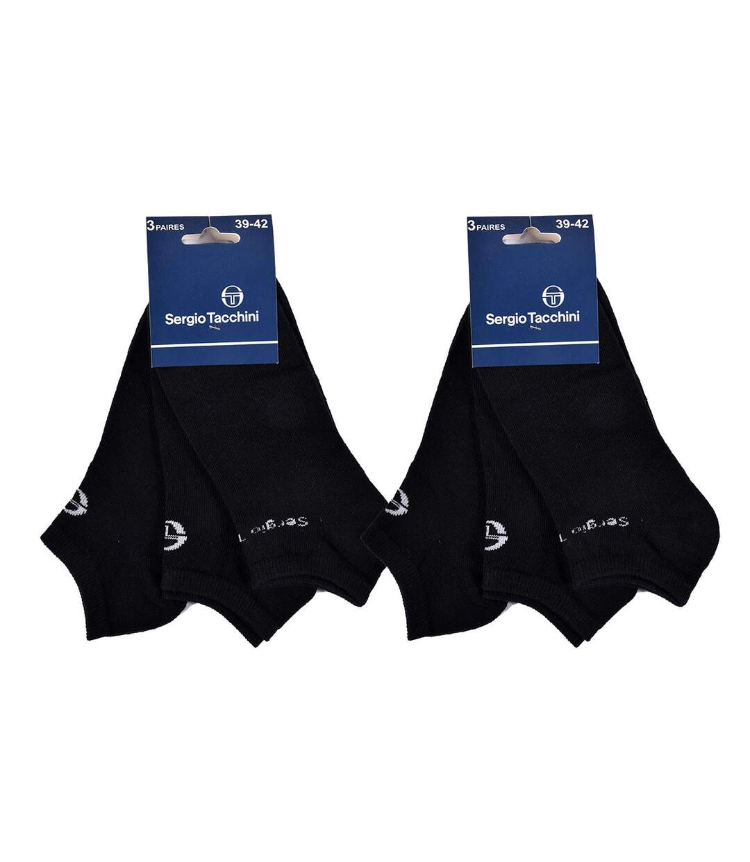 Chaussettes Homme SNEAKER SERGIO TACCHINI Pack de 6 Paires 7667 NOIR-3