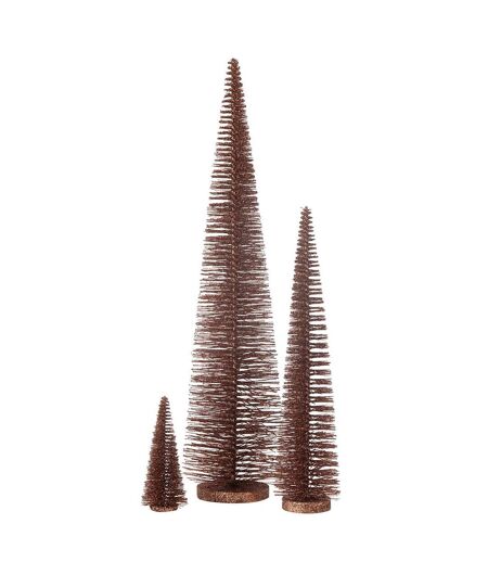 Sapin de Noël Déco Pailleté Josh 61cm Marron