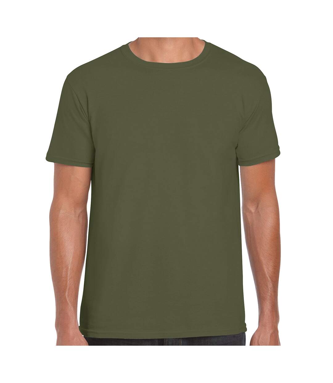 T-shirt Softstyle Adulte Vert Kaki Gildan-1