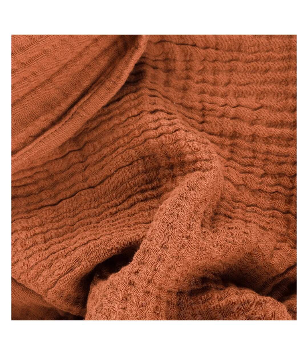 Lark cotton crinkled throw pecan Yard-3