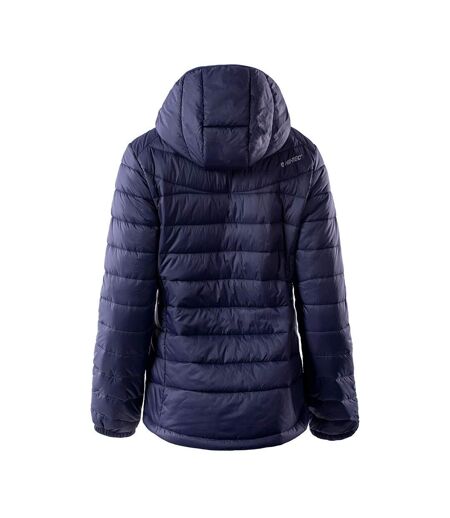 Doudoune Motif/style Matelassé Nahia Femme Bleu Foncé Gris Hi-Tec