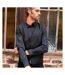 NEOBLU Mens Blaise Micro Twill Long-Sleeved Formal Shirt (Deep Black)