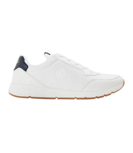 Mens Lotus Canvas Flat Trainers White Original Penguin