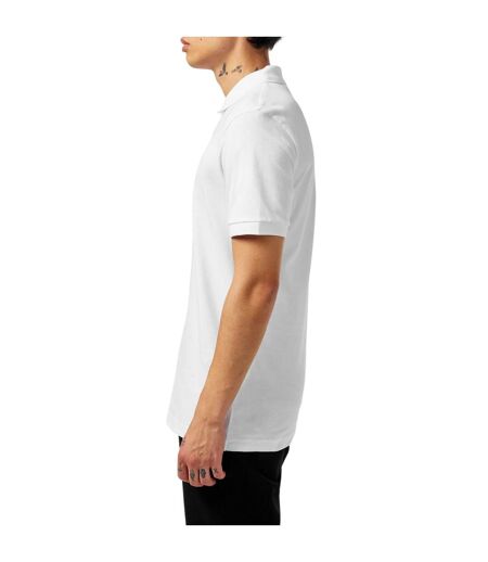 Polo Motif/style Logo Rectangulaire Passenger Homme Blanc Boss