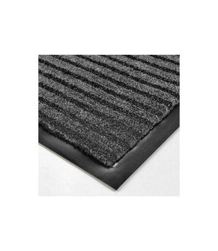 Tapis d'Entrée Anti-Poussière Toscan 80x120cm Noir & Gris