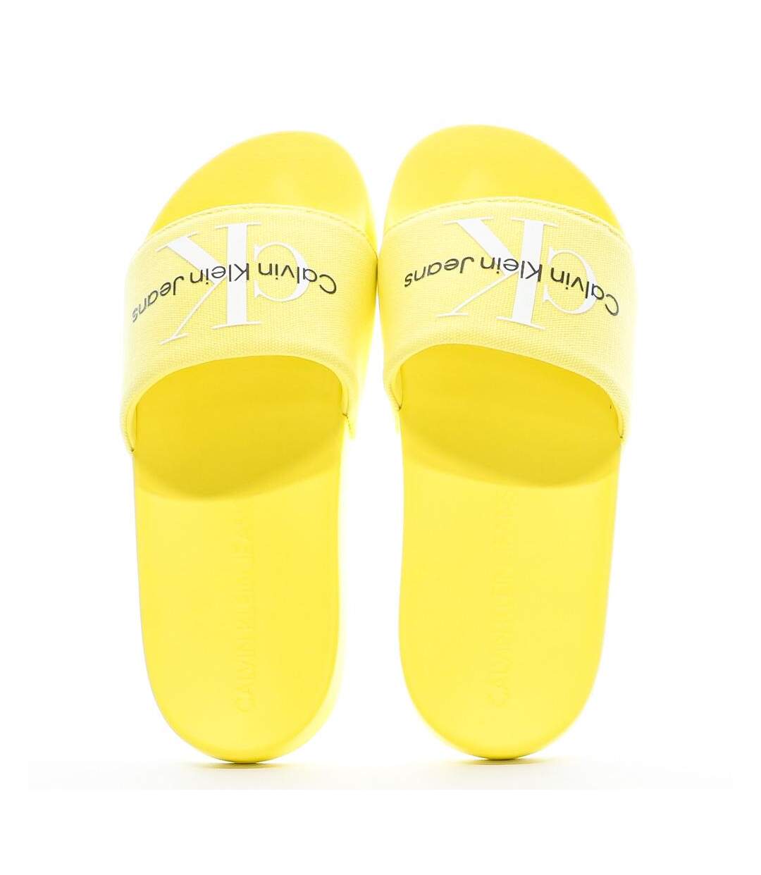 Claquettes Jaune Femme Calvin Klein Jeans Slide Monogram - 37-3