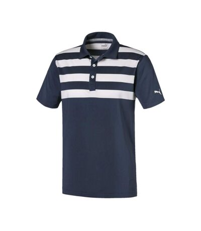 Polo Marine rayé Homme Puma Pars and Strips - S