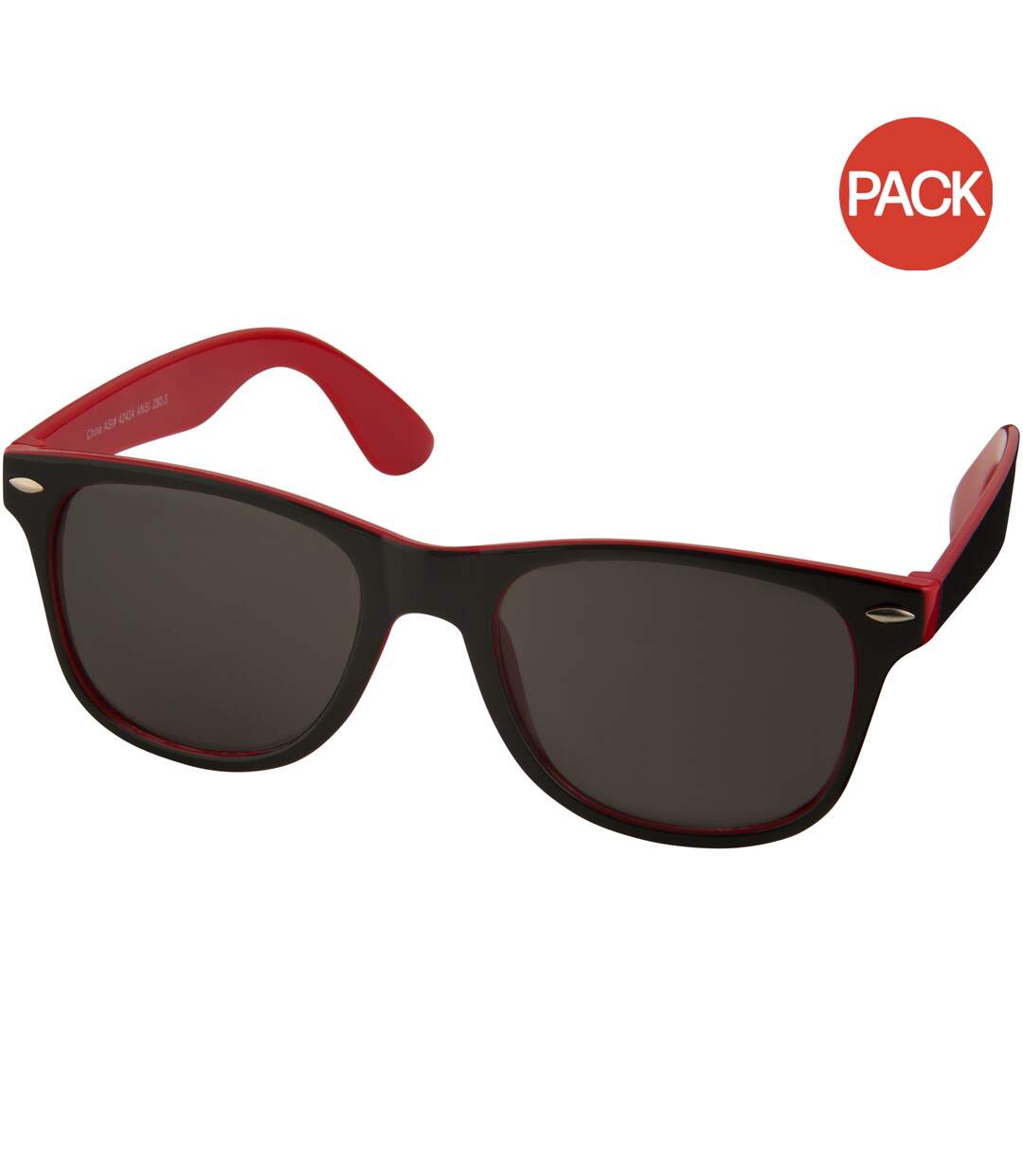 Lot de 2  Lunettes de soleil taille unique rouge/ noir Bullet-1