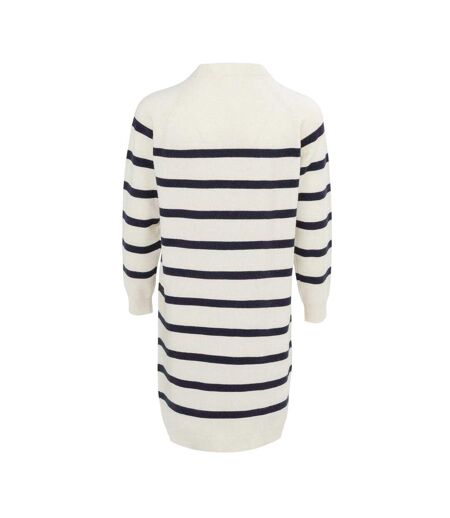 Robe-pull Motif/style À Rayures Femme Noir Blanc Miso