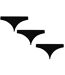 Pack Of 3  Womens/ladies Kal Thong  Black Reebok-2