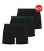 Lot De 3  Boxers Motif/style Détail Contrasté Homme Noir Lyle & Scott-1