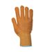 Unisex adult criss-cross grip gloves m orange Portwest-2