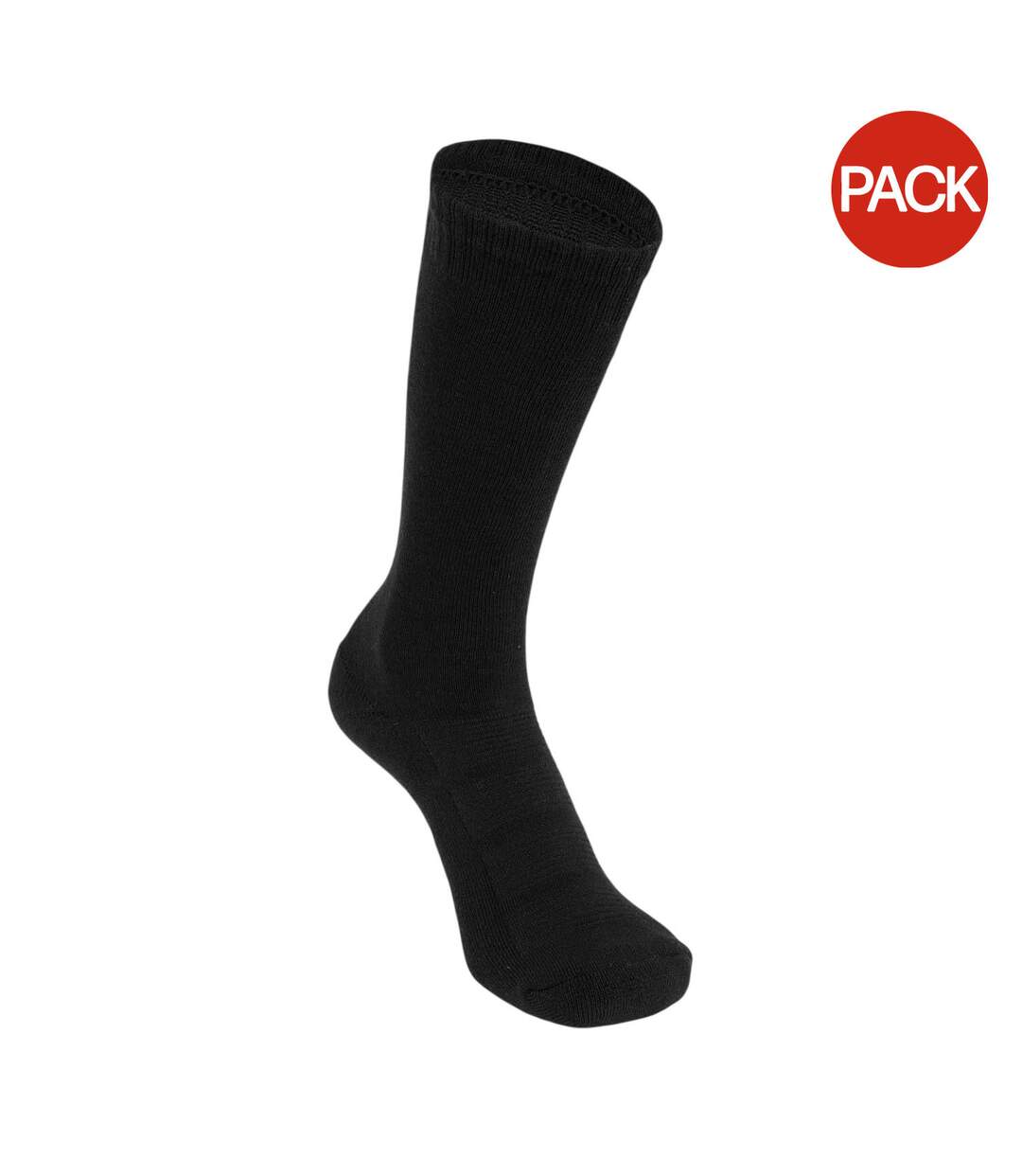 Pack Of 3  Mens Crew Socks  Black No Fear-1