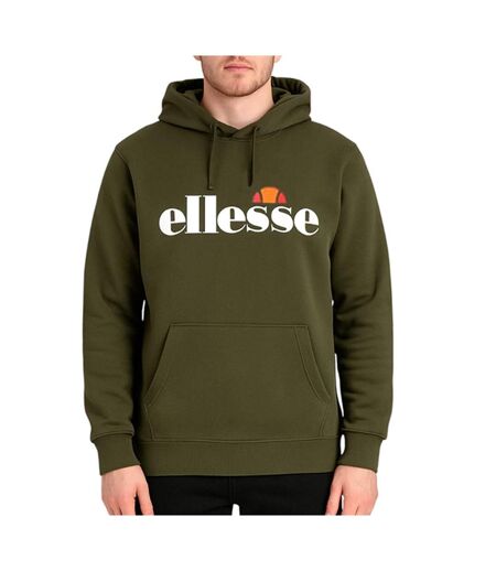 Sweat à capuche kaki homme ellesse sop23652a