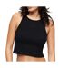 Top noir femme superdry embroidered racer-1