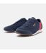Mens Dijon Suede Running Trainers Navy Red Patrick-2