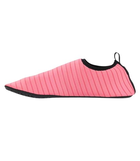 Mens Striped Slip-on Water Shoes Pink Hot Tuna