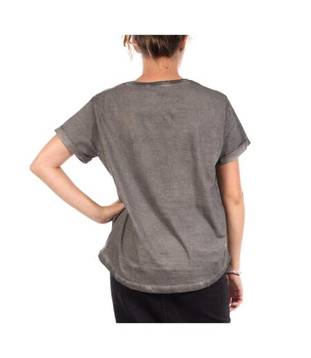 T-Shirt gris femme disney  donald duck face