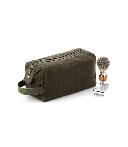 Trousse de toilette heritage taille unique vert kaki Quadra