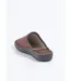 Chaussons mules largeur confort textile velouté brodé-2