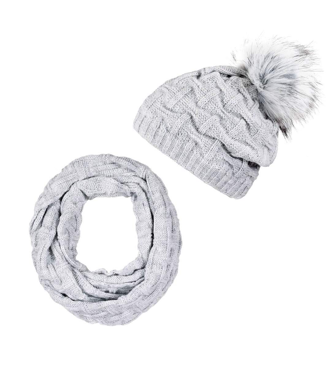 Snood et bonnet Nora  - Fabriqué en UE-1