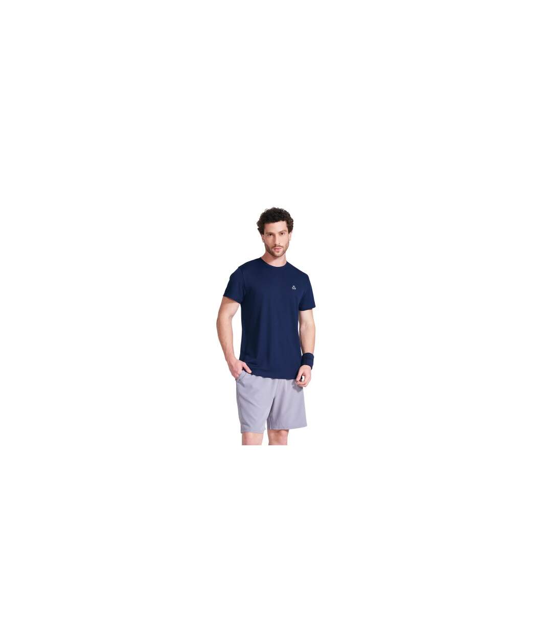 Mens Logo Regular T-shirt Navy Luke-1