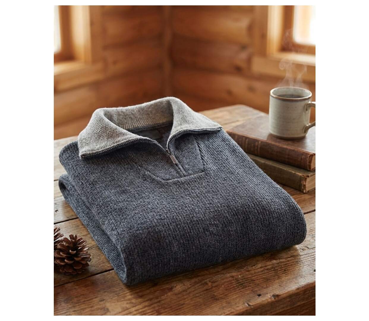 Pull camionneur col camionneur 30% laine PRIMO4-4
