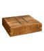 Plateau Multi-Jeux en Bois Déco Ines 23cm Marron-1