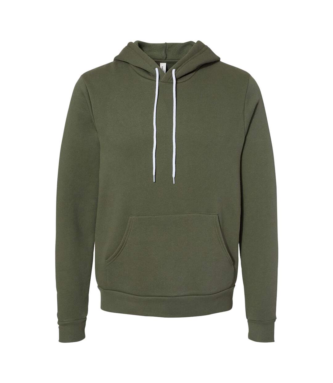 Canvas Sweatshirt À Capuche Homme Vert Militaire Bella + Canvas-1