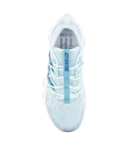 Womens/ladies Tektrel Geometric Trainers Blue New Balance