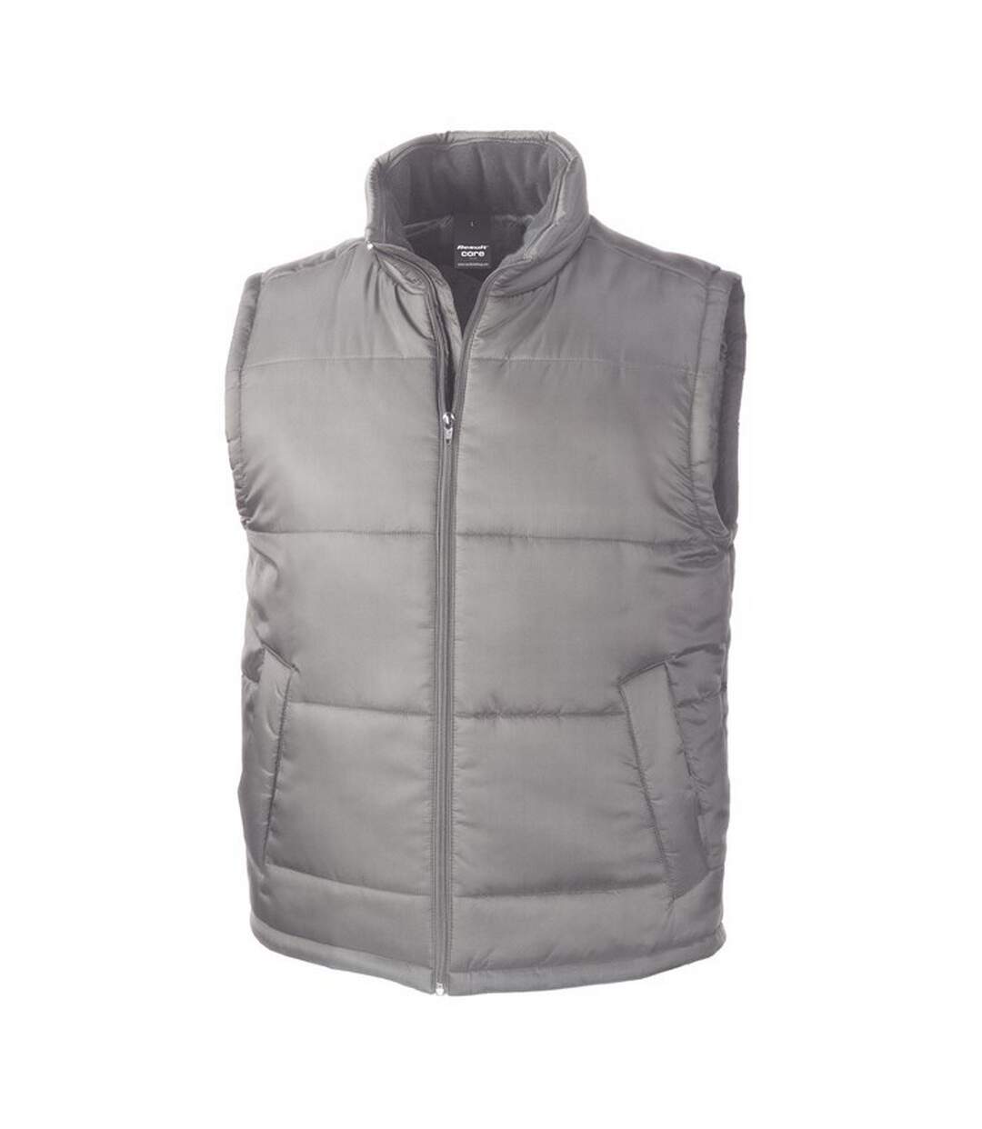 Unisex adult padded body warmer grey Result Core-1