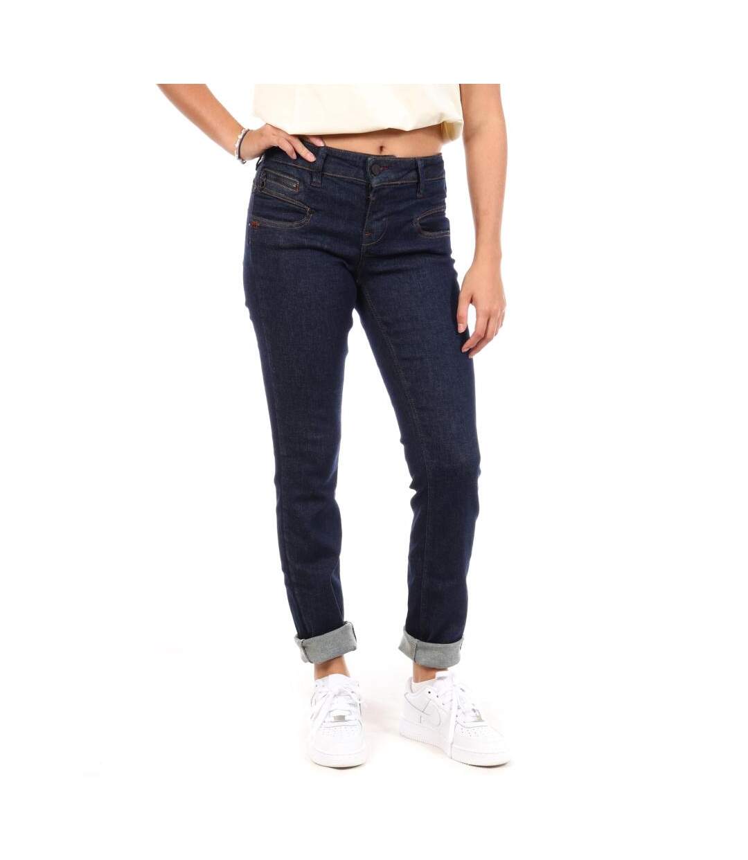 Jean slim bleu femme freeman porter alexa-1