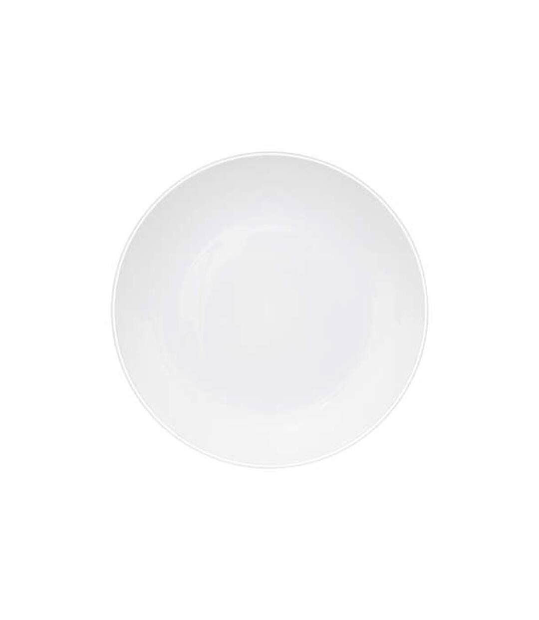 Lot de 6 Assiettes Plates Réutilisables Square 25cm Blanc-1
