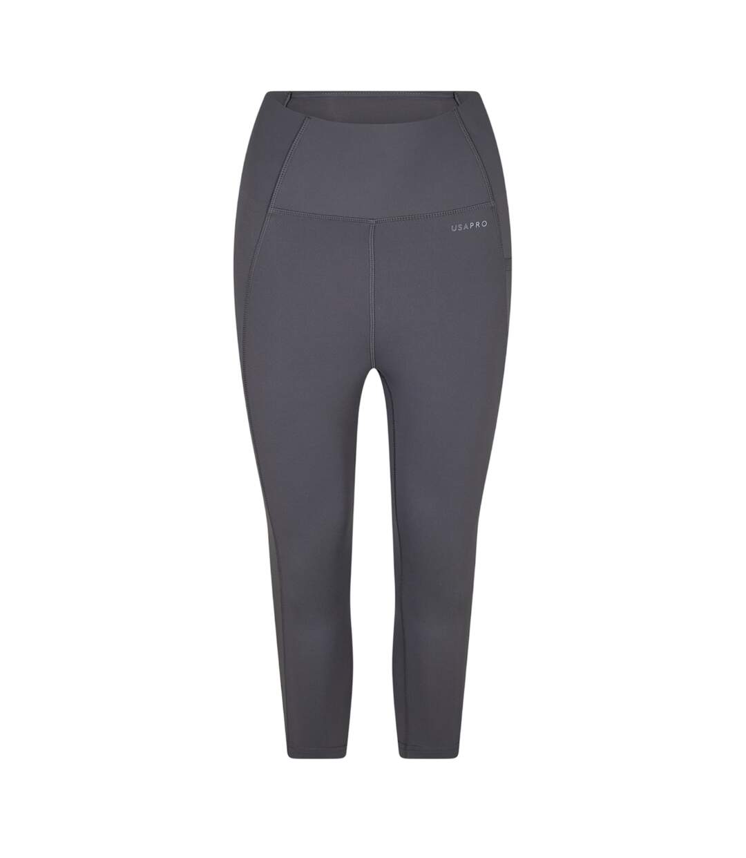 Legging Motif/style Court Femme Anthracite USA Pro-1