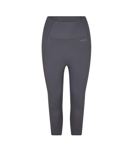 Legging Motif/style Court Femme Anthracite USA Pro