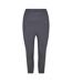 Legging Motif/style Court Femme Anthracite USA Pro-1