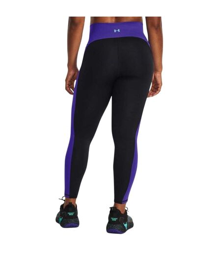 Legging Course À Pied Motif/style Blocs De Couleurs Femme Noir Under Armour